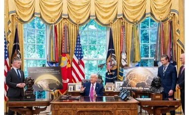 Trump, Donald Trump US President Donald Trump at the unveiling of concept of Golden Dome project