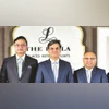 The Leela Palaces Hotels and Resorts to be a debt-free company post IPO Schloss Bangalore CEO Anuraag Bhatnagar (left) and CFO Ravi Shankar (right) with Brookfield Asset Management Managing Partner and Head Asia Pacific and Middle East Ankur Gupta | PHOTO: KAMLESH PEDNEKAR.