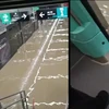 Early monsoon rains cause flooding in Mumbai’s newly inaugurated Worli underground metro station on Aqua Line 3; metro services curtailed