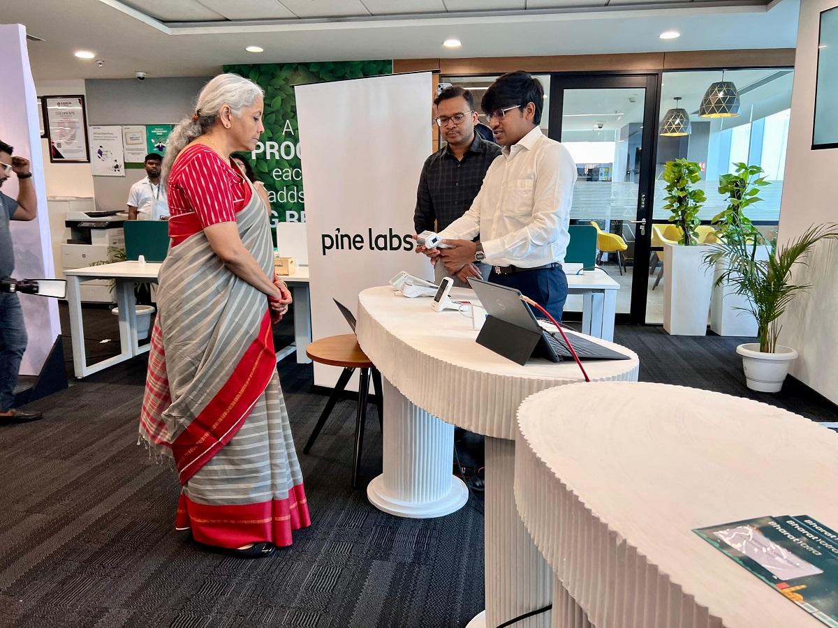 FM Sitharaman visits Pine Labs Noida office, lauds India's fintech sector