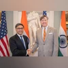 Foreign Secretary Vikram Misri and US Deputy Secretary of State Christopher Landau Foreign Secretary Vikram Misri and US Deputy Secretary of State Christopher Landau