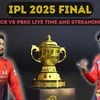 IPL 2025 final teams, date, live time, venue, live streaming and telecast | IPL 2025 - Business Standard
