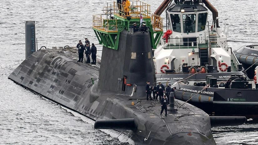 submarine The HMS Artful, an Astute Class nuclear-powered submarine, at His Majesty’s Naval Base Clyde in Faslane, Scotland, on March 4.