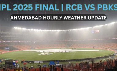 IPL 2025 Final RCB vs PBKS: Ahmedabad weather, hourly rain prediction today Ahmedabad hourly weather update