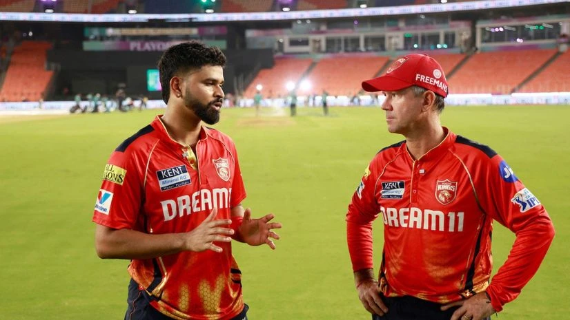 Shreyas Iyer and Ricky Ponting Shreyas Iyer and Ricky Ponting