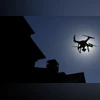 A drone flies over a neighborhood in Houston, Texas A drone flies over a neighborhood in Houston, Texas