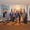 Christopher Landau With Shashi Tharoor and Indian delegation