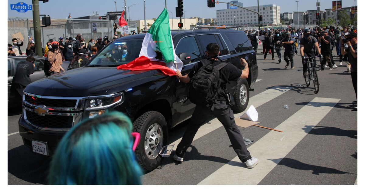 Fake images and conspiracy theories swirl around Los Angeles protests