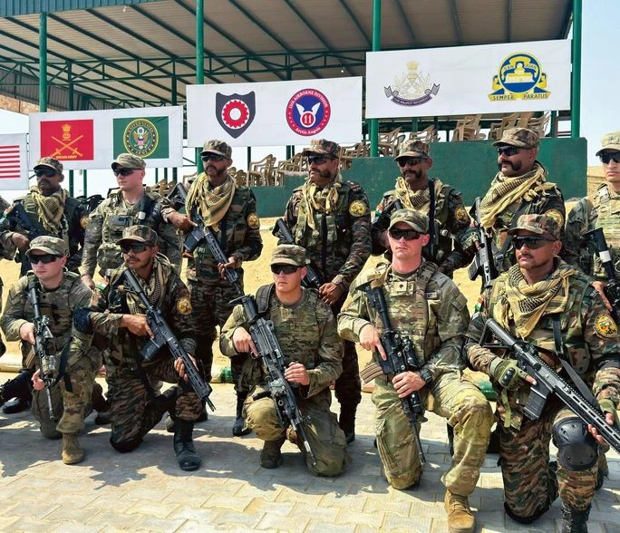indian military, indian army, defence, army The India-US joint military exercise Yudh Abhyas conducted in Rajasthan in September 2024.
