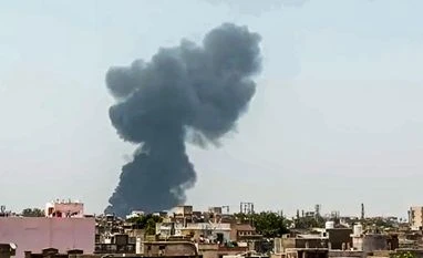 Ahmedabad Air India plane crash Smoke billows after a plane crashed near Ahmedabad airport, Thursday, June 12, 2025