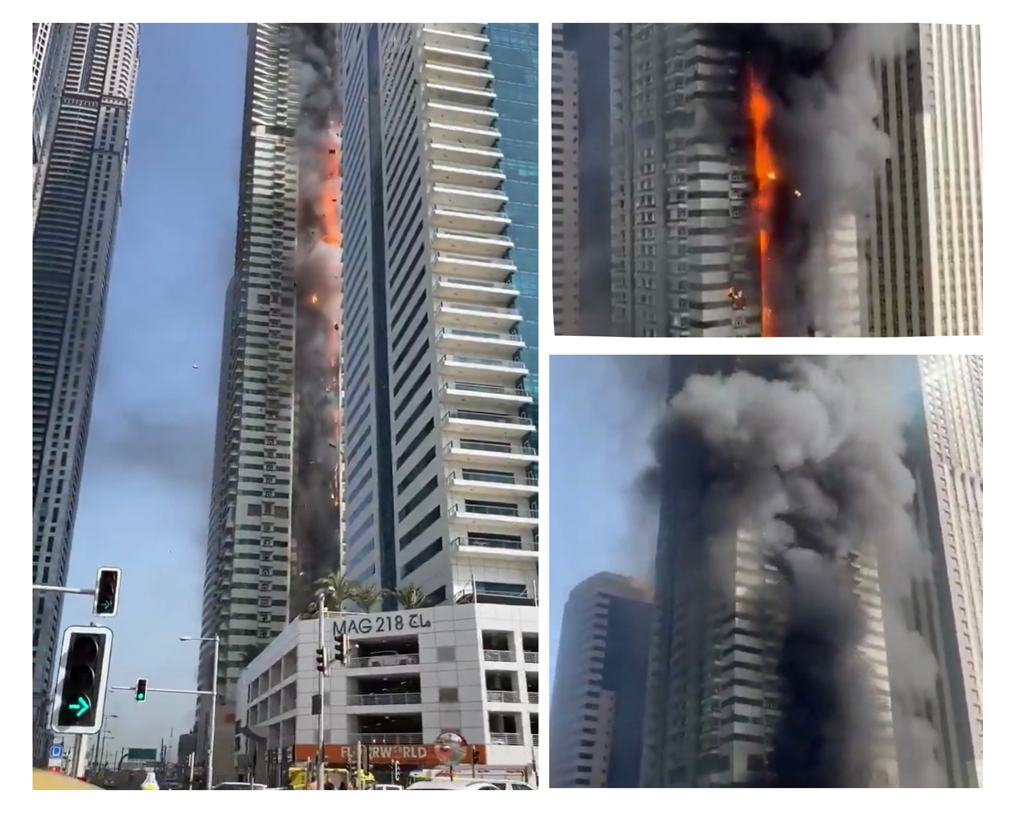 Dubai skyscrapper fire
