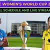 ICC Women's World Cup 2025 Full Schedule