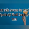 IIT Delhi tops India in QS world rankings 2026 IIT Delhi tops India in QS world rankings 2026