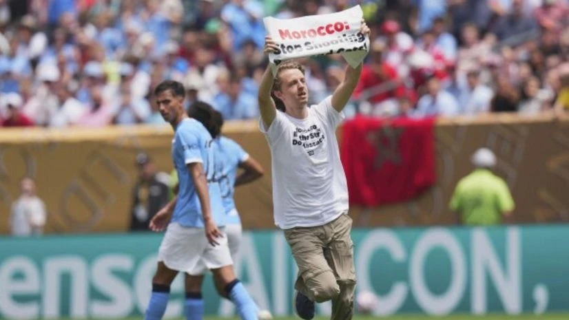 FIFA CWC protestor FIFA CWC protestor