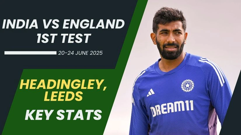 India vs England 1st Test: Key stats at Headingley Stadium in Leeds India vs England 1st Test: Key stats at Headingley Stadium in Leeds
