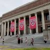 The Widener Library on Harvard's campus in Cambridge, Massachusetts