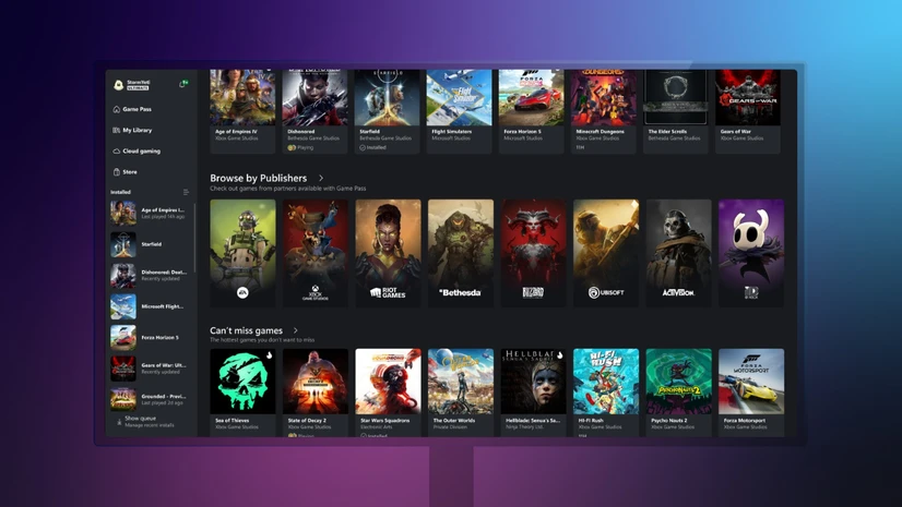 New aggregated gaming library in Xbox app on PC Microsoft Xbox new update pc app gaming library copilot testing