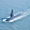 An Indian Navy Project–75, Kalvari-Class submarine deployed at sea. Six are currently operational, with three follow-on vessels slated for production