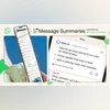 Message Summaries feature on WhatsApp