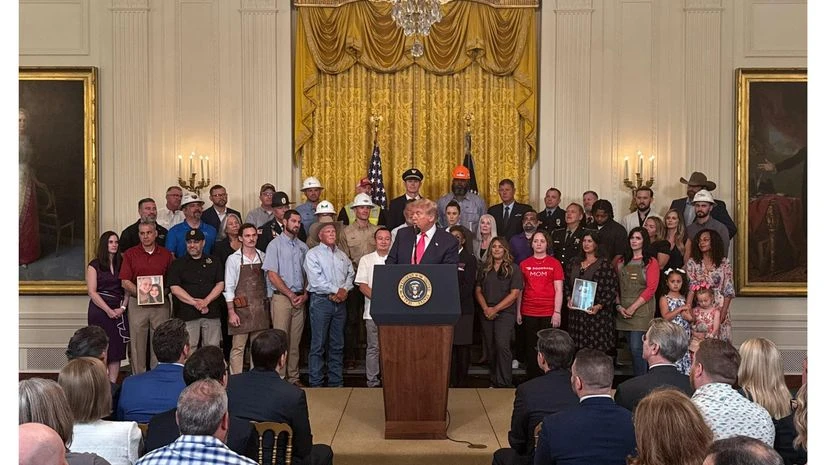 Donald Trump Donald Trump speaking at the Big Beautiful Bill event