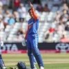 Smriti Mandhana celebrating her century vs England in 1st WT20I