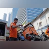 A Swiggy delivery worker in Mumbai
