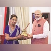 Narendra Modi, Kamla Persad-Bissessar Narendra Modi, Kamla Persad-Bissessar