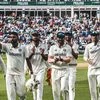 Siraj celebrating his fifer at Edgbeston