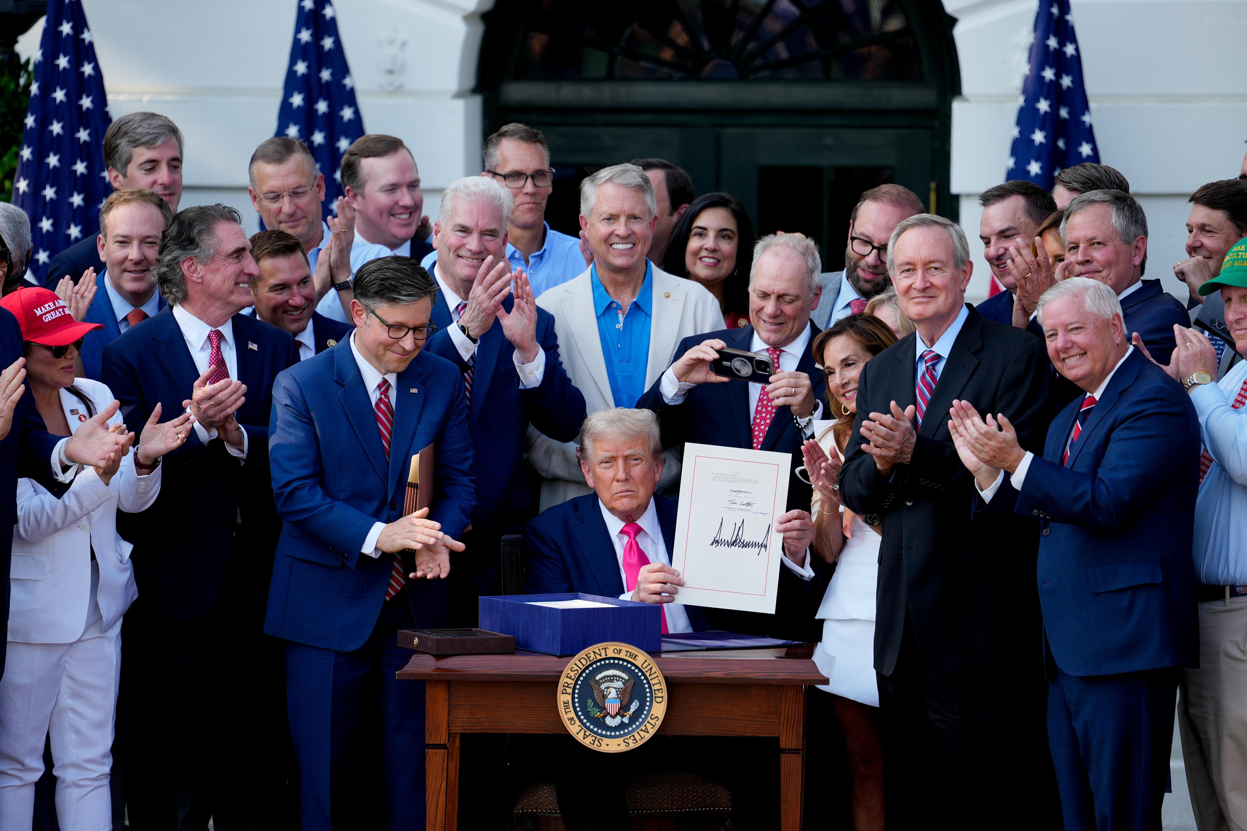 Trump signs his 'big, beautiful' tax bill at White House ceremony