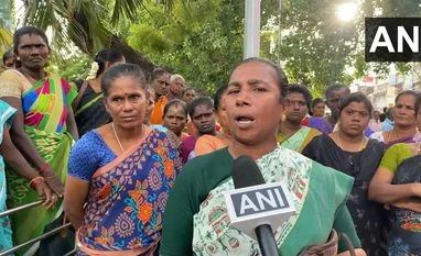 Sanitation workers protest in Tamil Nadu, demand better facilities and pay sanitation workers protest tamil nadu