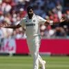 Bumrah celebrating Root's wicket at Lord's