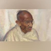 Mahatma Gandhi oil painting