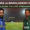 Sri Lanka vs Bangladesh 3rd T20 Playing 11