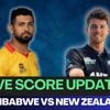 ZIM vs NZ: The coin flip between New Zealand's Mitchell Santner and Zimbabwe's Sikandar Raza is at 4 pm IST today.