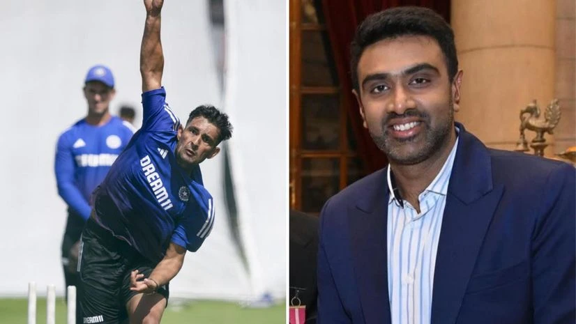 Kamboj and Ashwin (L-R) Kamboj and Ashwin (L-R)