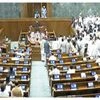 opposition protest, parliament, opposition in parliament