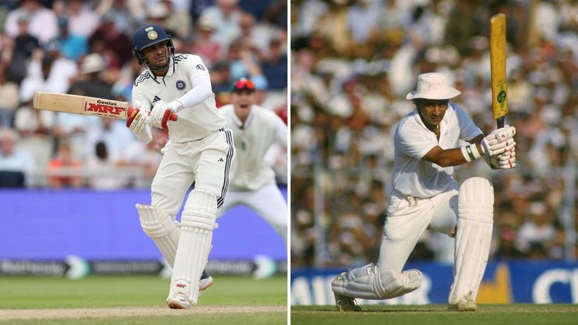 Shubman Gill and Sunil Gavaskar (L-R) Shubman Gill and Sunil Gavaskar (L-R)