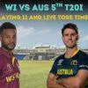 West Indies vs Australia 5th T20 playing 11, live toss time and streaming