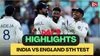India vs England 5th Test Day 3: As it happened