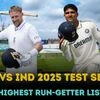 Who is the highest run-scorer in India vs England 2025 Test series?