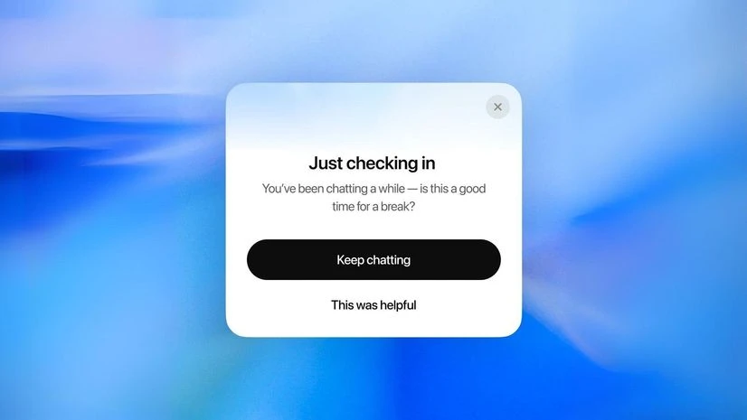 Break reminder in ChatGPT Break reminder in ChatGPT