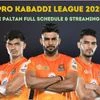 PKL 2025: Puneri Paltan full squad, schedule and live streaming details