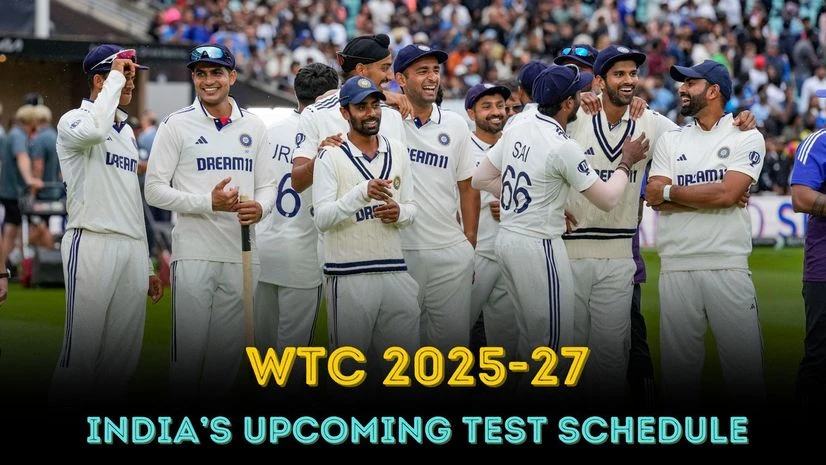 ICC World Test Championship 2025-27 India schedule ICC World Test Championship 2025-27 India schedule