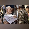 A man at a demonstration for stray dogs, at Connaught Place, in New Delhi on Tuesday photo: pti A man at a demonstration for stray dogs, at Connaught Place, in New Delhi on Tuesday photo: pti