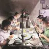 Workers at a diamond unit in Surat, the world’s hub for diamond finishing 	photo:Ajinkya Kawale