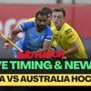 India vs Australia hockey: 2nd match live time, streaming, telecast details