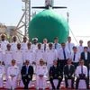 Pakistan Navy's third Hangor-class submarine launching ceremony in Wuhan, China