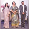 (From left) Vaishali Nigam Sinha, cofounder, ReNew; Gauri Singh, deputy director-general, IRENA; and Prashant Choubey, president, Avaada Group, at Business Standard Infrastructure Summit in New Delhi on Thursday. | Image:  Priyanka Parashar