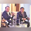 Kapil Mahajan (left), CITO, Allcargo Logistics, and Amit Singh, head of business, South Asia & Middle East, MOL, at Business Standard Infrastructure Summit in New Delhi on Thursday