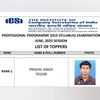ICSI CS topper list 2025